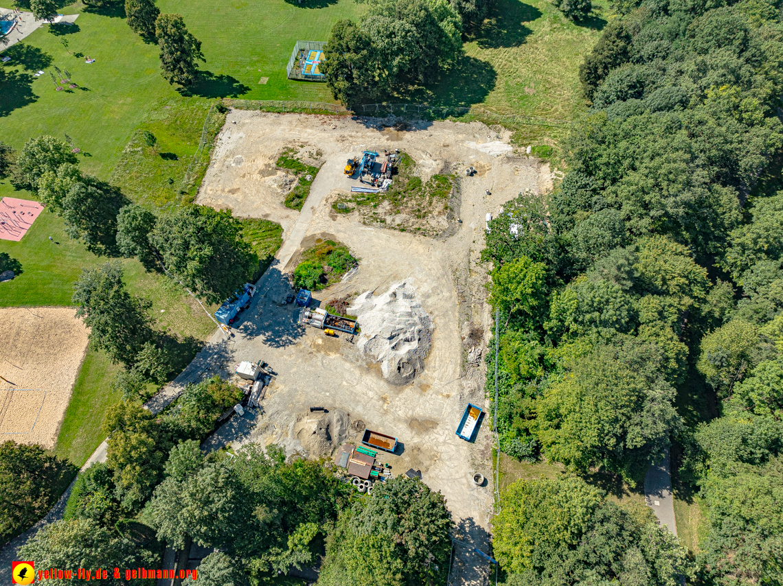06.08.2024 - die Geothermiebaustelle am Michaelibad in Berg am Laim