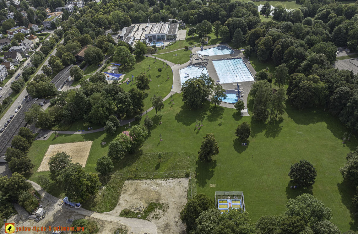 22.08.2024 - der Ostpark und die Geothermiebaustelle in Neuperlach