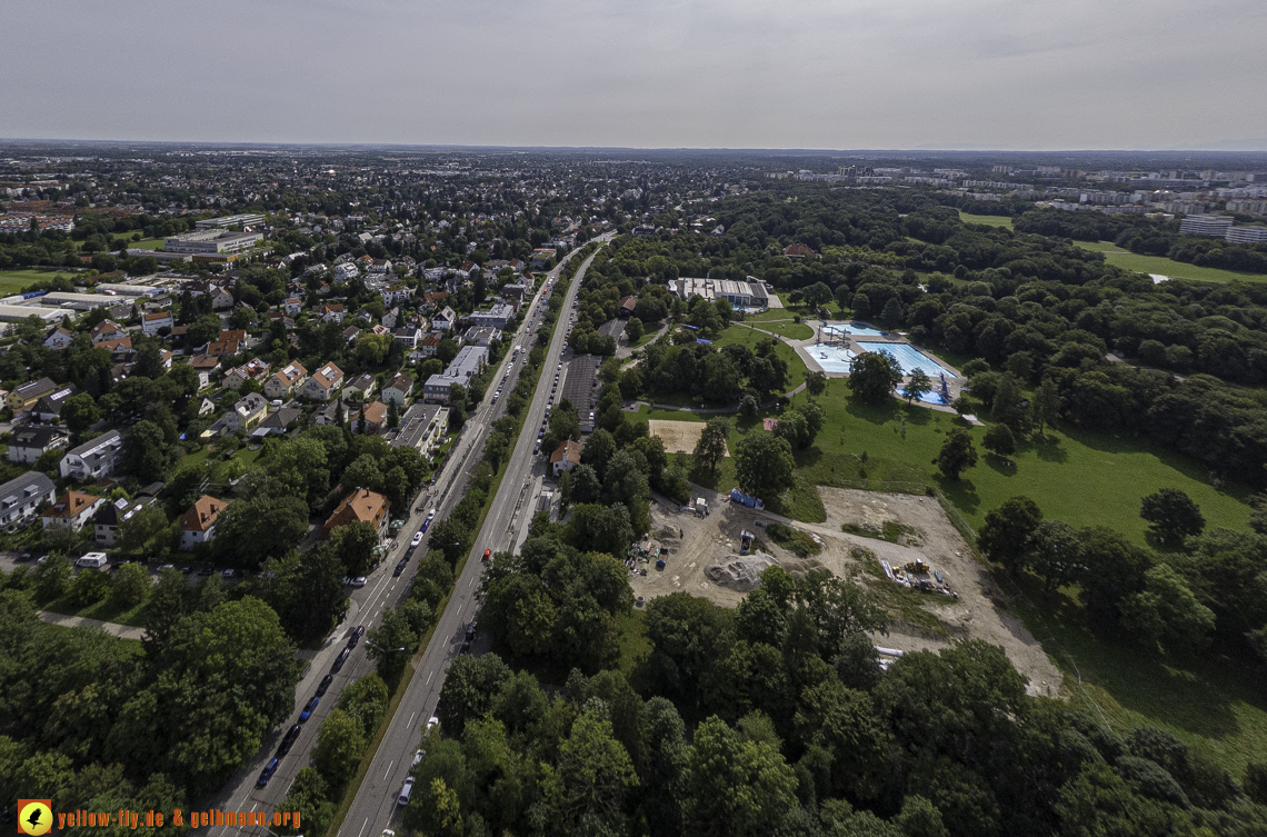 22.08.2024 - der Ostpark und die Geothermiebaustelle in Neuperlach