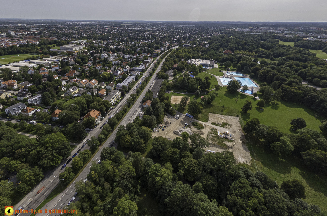 22.08.2024 - der Ostpark und die Geothermiebaustelle in Neuperlach