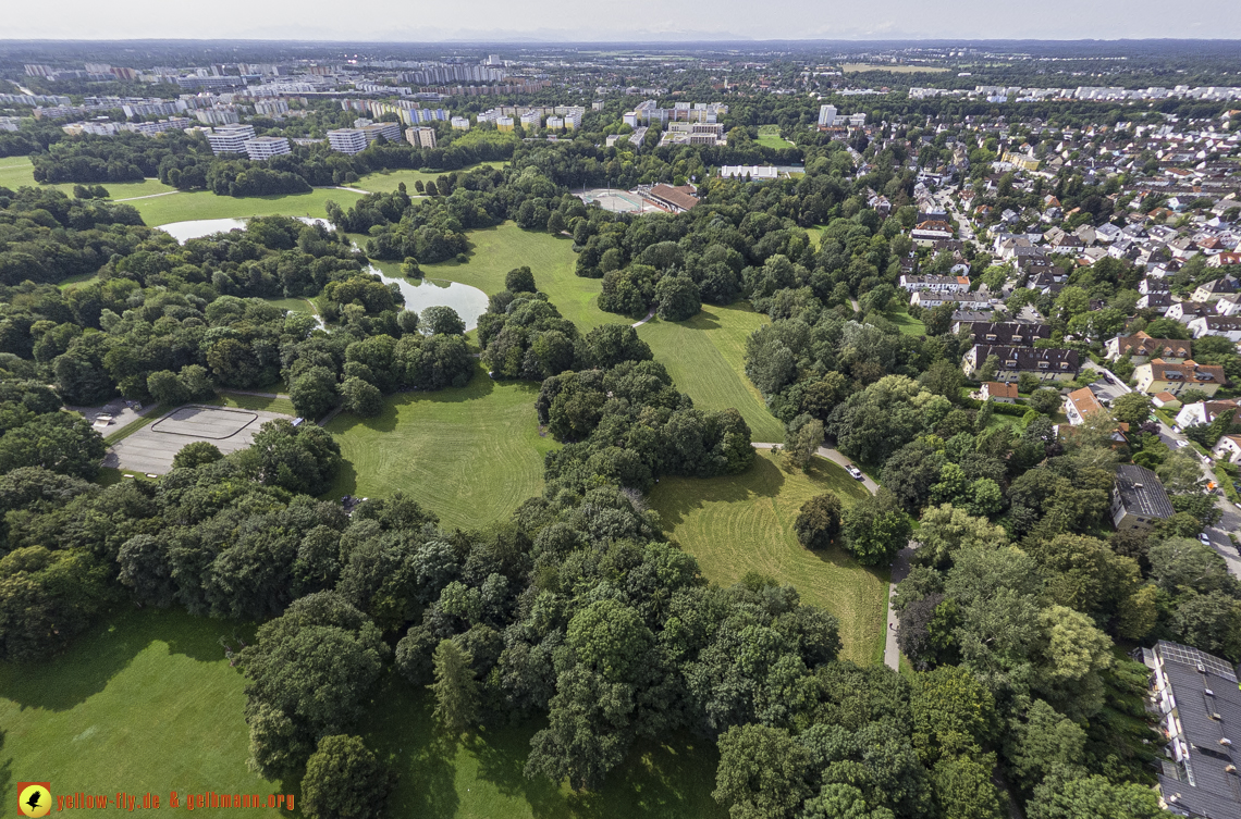 22.08.2024 - der Ostpark und die Geothermiebaustelle in Neuperlach