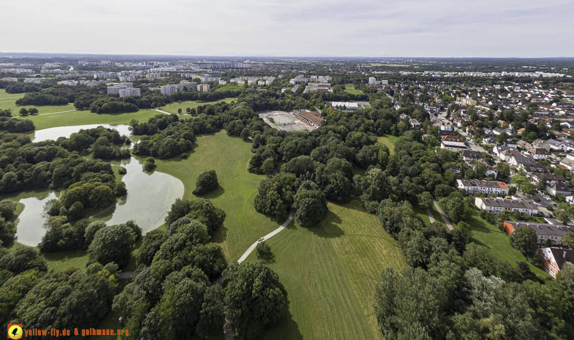 22.08.2024 - der Ostpark und die Geothermiebaustelle in Neuperlach