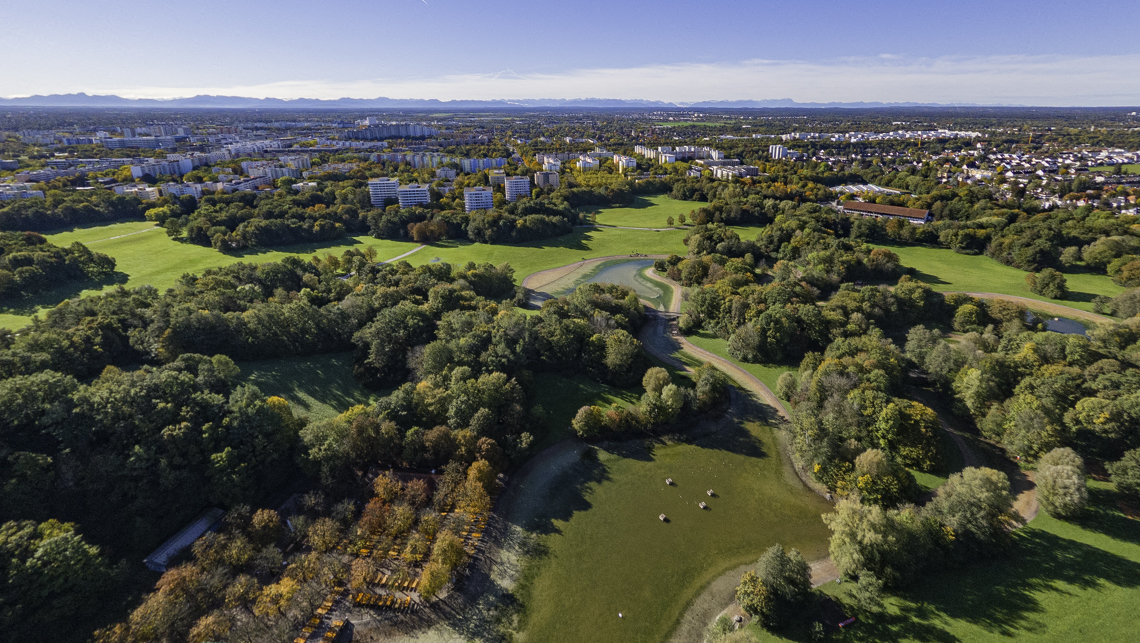 09.10.2024 - Baustelle Geothermie undn Ostpark mit See in Berg-am-Laim