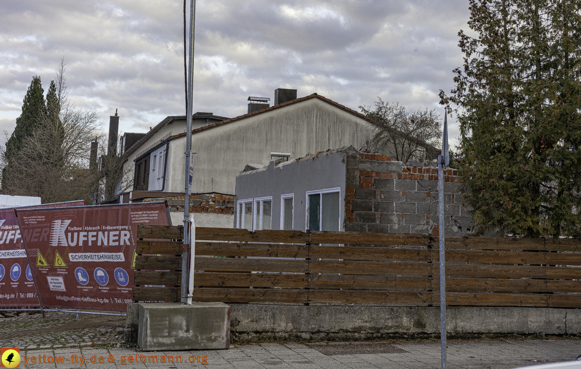 26.11.2024 - Baustelle in der Niederalmstraße Ecke Hugo-Lang-Bogen in Neuperlach