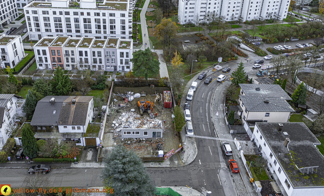 26.11.2024 - Abriss der Niederalmstraße 25 in Neuperlach