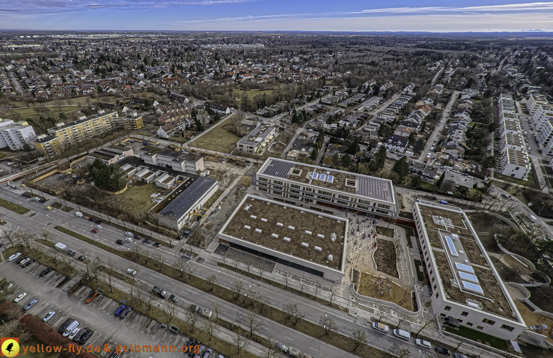 27.02.2025 - Abriss der Grundschule am Karl-Marx-Ring in Neuperlach