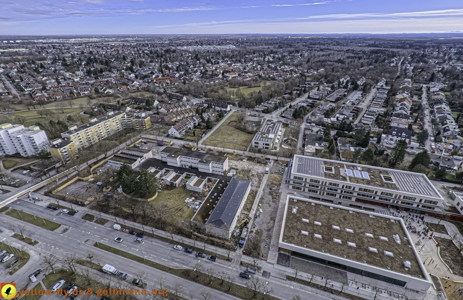 27.02.2025 - Abriss der Grundschule am Karl-Marx-Ring in Neuperlach