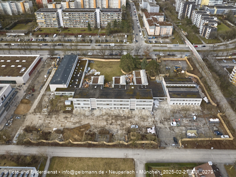 27.02.2025 - Baustelle zur Grundschule am Karl-Marx-Ring in Neuperlach