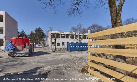 07.03.2025 - Baustelle zur Grundschule am Karl-Marx-Ring in Neuperlach