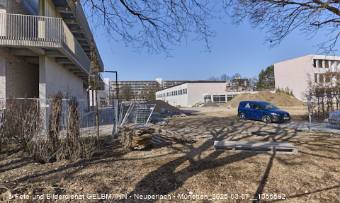 07.03.2025 - Baustelle zur Grundschule am Karl-Marx-Ring in Neuperlach