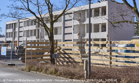 08.03.2025 - Baustelle zur Grundschule am Karl-Marx-Ring in Neuperlach