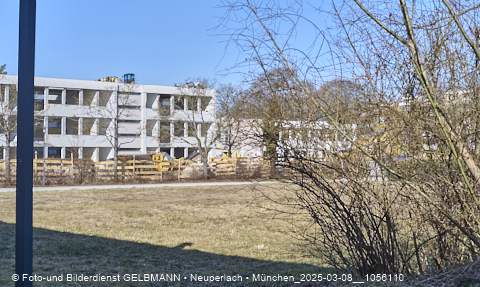 08.03.2025 - Baustelle zur Grundschule am Karl-Marx-Ring in Neuperlach