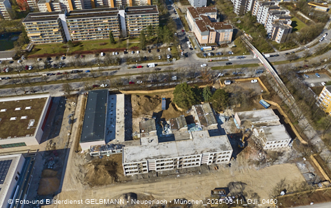 11.03.2025 - Baustelle zur Grundschule am Karl-Marx-Ring in Neuperlach