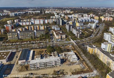 11.03.2025 - Baustelle zur Grundschule am Karl-Marx-Ring in Neuperlach