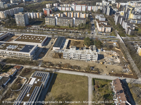 17.03.2025 - Baustelle zur Grundschule am Karl-Marx-Ring in Neuperlach