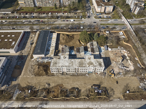 17.03.2025 - Baustelle zur Grundschule am Karl-Marx-Ring in Neuperlach