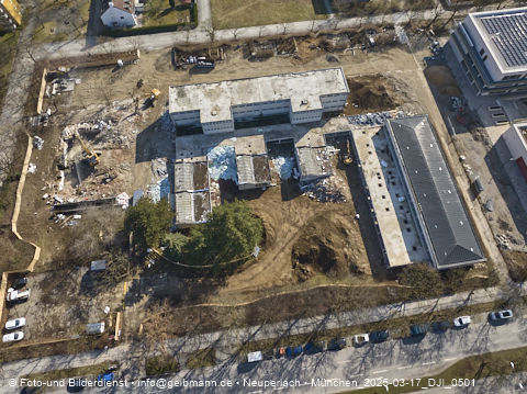 17.03.2025 - Baustelle zur Grundschule am Karl-Marx-Ring in Neuperlach