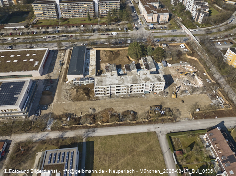 17.03.2025 - Baustelle zur Grundschule am Karl-Marx-Ring in Neuperlach