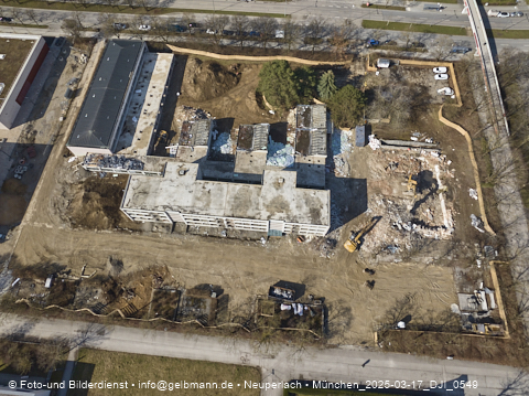 17.03.2025 - Baustelle zur Grundschule am Karl-Marx-Ring in Neuperlach