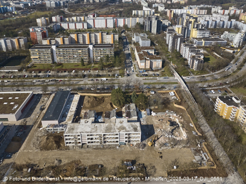 17.03.2025 - Baustelle zur Grundschule am Karl-Marx-Ring in Neuperlach