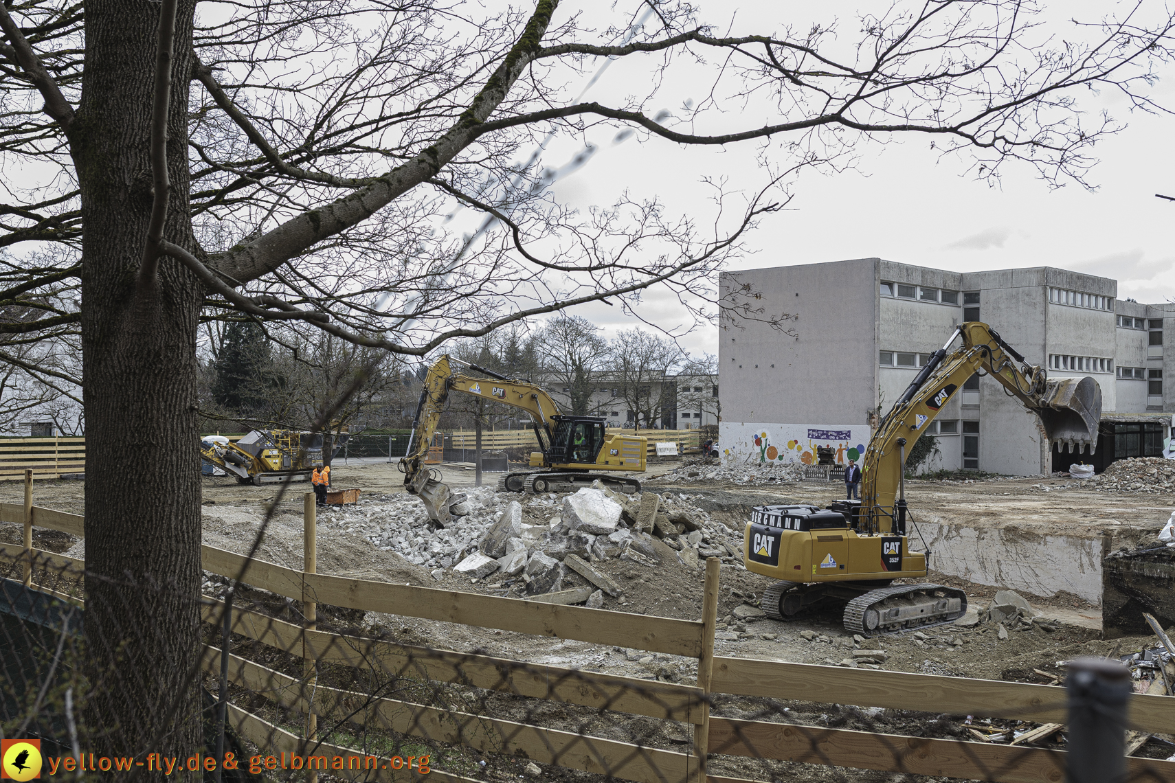 25.03.2025 - Abriss der Grundschule am Karl-Marx-Ring