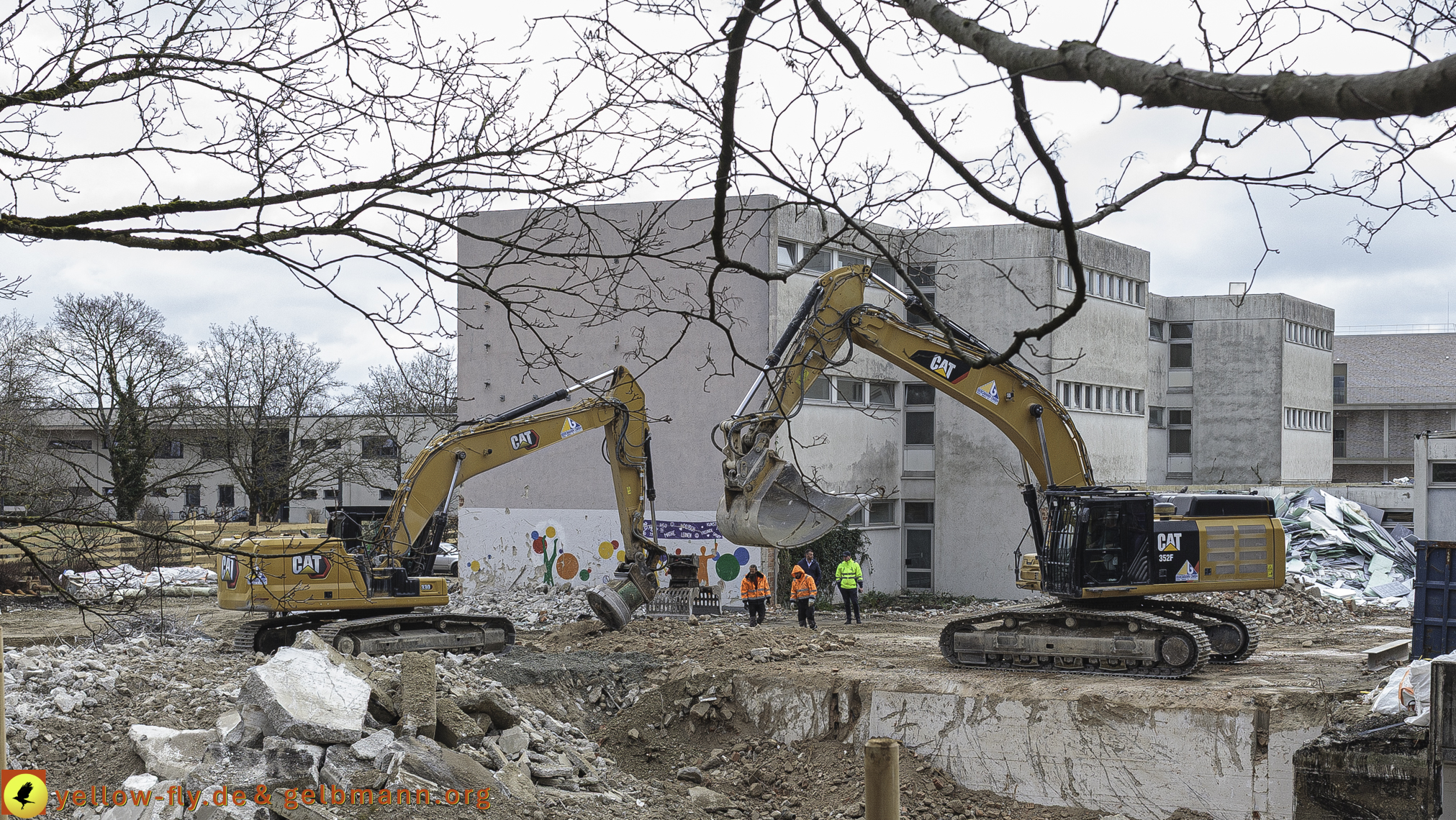 25.03.2025 - Abriss der Grundschule am Karl-Marx-Ring