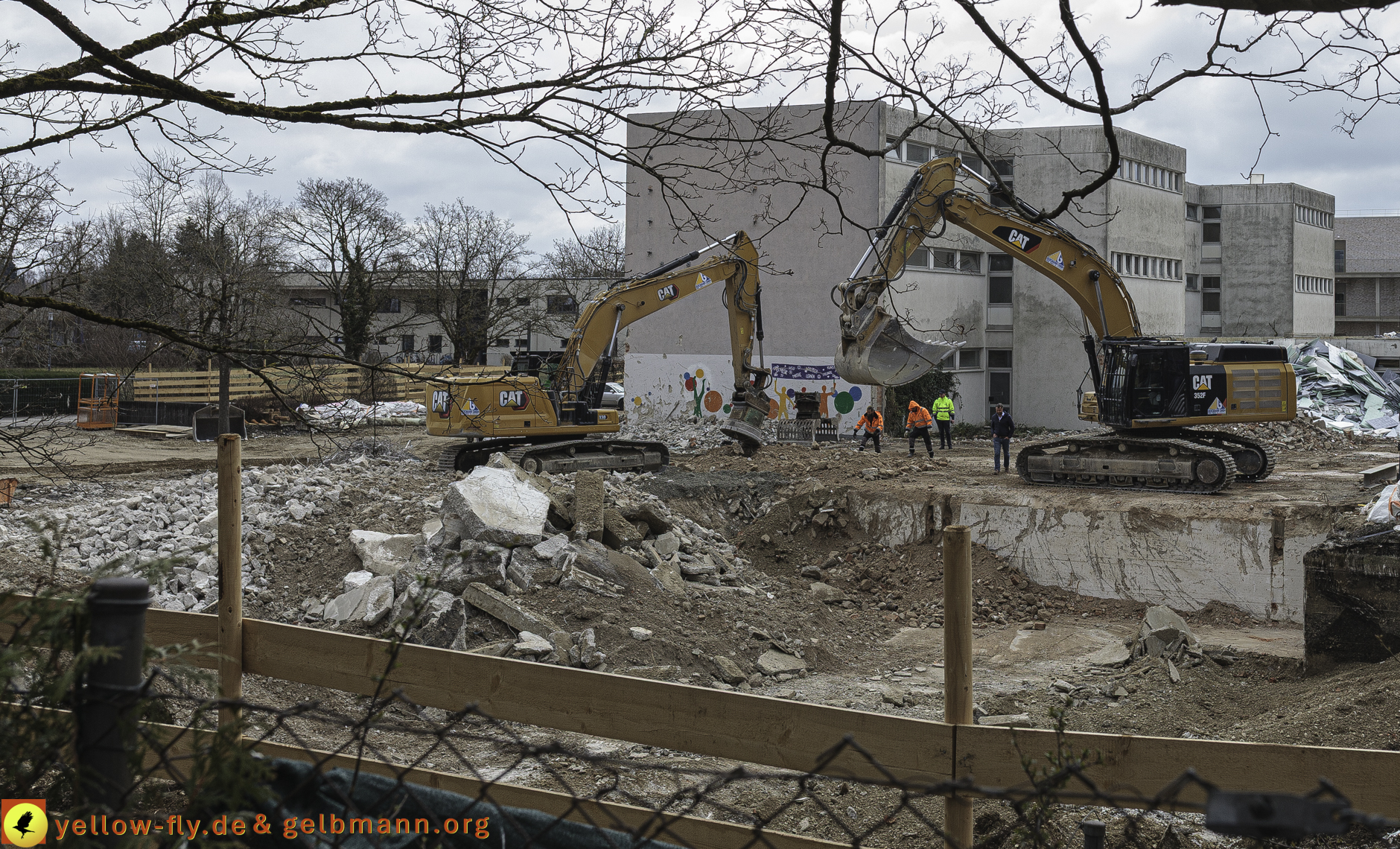 25.03.2025 - Abriss der Grundschule am Karl-Marx-Ring