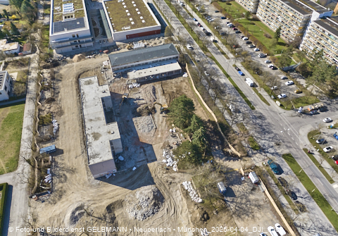 04.04.2025 - Baustelle zur Grundschule am Karl-Marx-Ring in Neuperlach