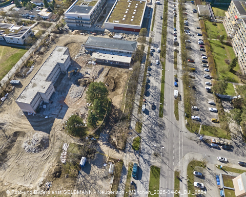 04.04.2025 - Baustelle zur Grundschule am Karl-Marx-Ring in Neuperlach