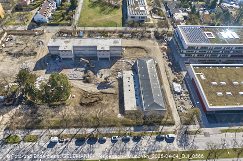 04.04.2025 - Baustelle zur Grundschule am Karl-Marx-Ring in Neuperlach