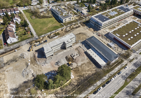 07.04.2025 - Baustelle zur Grundschule am Karl-Marx-Ring in Neuperlach