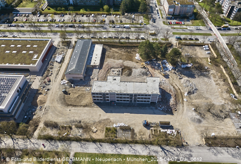 07.04.2025 - Baustelle zur Grundschule am Karl-Marx-Ring in Neuperlach