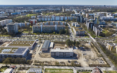 07.04.2025 - Baustelle zur Grundschule am Karl-Marx-Ring in Neuperlach