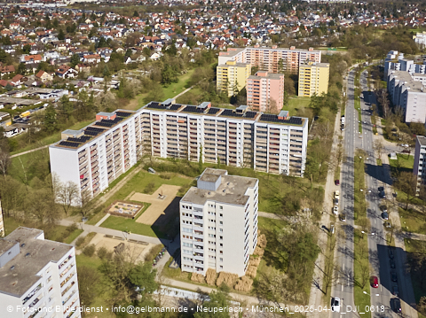 07.04.2025 - Münchner Wohnen am Karl-Marx-Ring 11-21 in Neuperlach