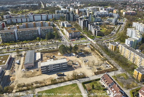 08.04.2025 - Baustelle zur Grundschule am Karl-Marx-Ring in Neuperlach