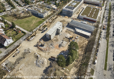 08.04.2025 - Baustelle zur Grundschule am Karl-Marx-Ring in Neuperlach