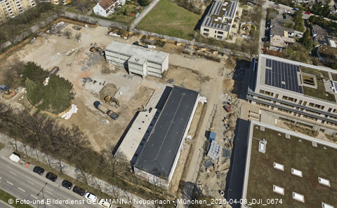 08.04.2025 - Baustelle zur Grundschule am Karl-Marx-Ring in Neuperlach