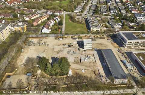 11.04.2025 - Baustelle zur Grundschule am Karl-Marx-Ring in Neuperlach