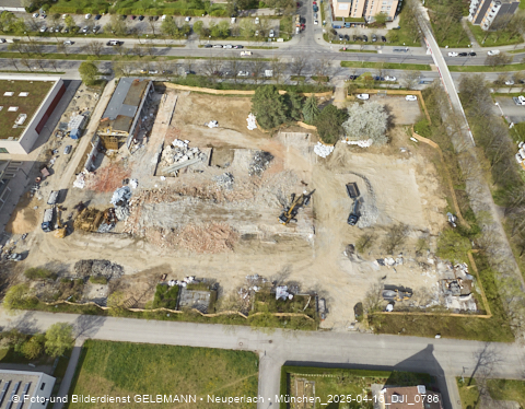16.04.2025 - Baustelle zur Grundschule am Karl-Marx-Ring in Neuperlach