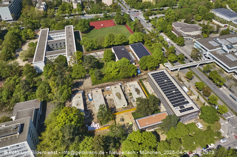 29.04.2025 - Abrissbaustelle Kindergarten an der Heinrich-Wieland-Strasse in Neuperlach