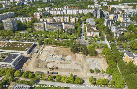 29.04.2025 - Baustelle zur Grundschule am Karl-Marx-Ring in Neuperlach