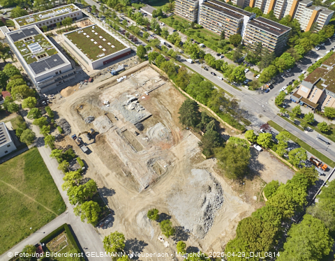 29.04.2025 - Baustelle zur Grundschule am Karl-Marx-Ring in Neuperlach