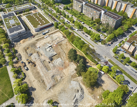 29.04.2025 - Baustelle zur Grundschule am Karl-Marx-Ring in Neuperlach