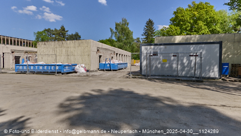 30.04.2025 - Abrissbaustelle Kindergarten an der Heinrich-Wieland-Strasse in Neuperlach
