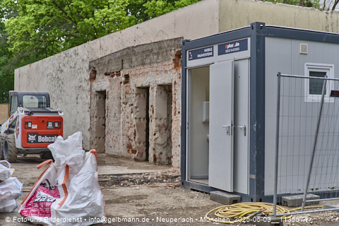 05.05.2025 - Abrissbaustelle Kindergarten an der Heinrich-Wieland-Strasse in Neuperlach