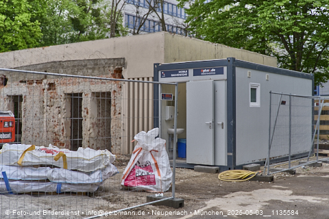 05.05.2025 - Abrissbaustelle Kindergarten an der Heinrich-Wieland-Strasse in Neuperlach