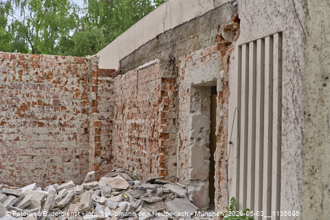 05.05.2025 - Abrissbaustelle Kindergarten an der Heinrich-Wieland-Strasse in Neuperlach