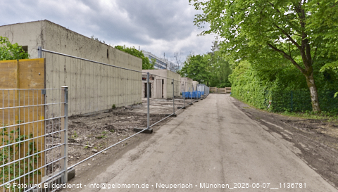 07.05.2025 - Abrissbaustelle Kindergarten an der Heinrich-Wieland-Strasse in Neuperlach
