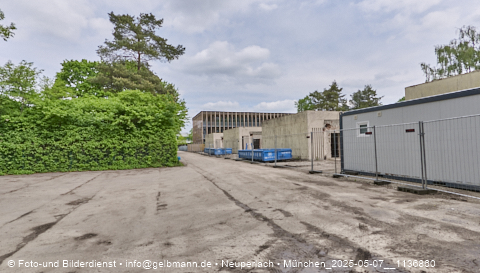 07.05.2025 - Abrissbaustelle Kindergarten an der Heinrich-Wieland-Strasse in Neuperlach