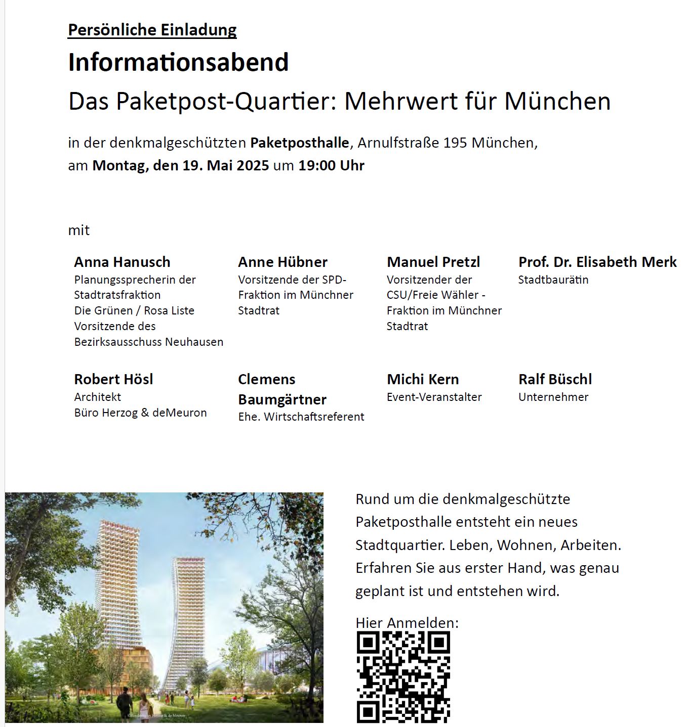 Einladung Postpaket Quartier